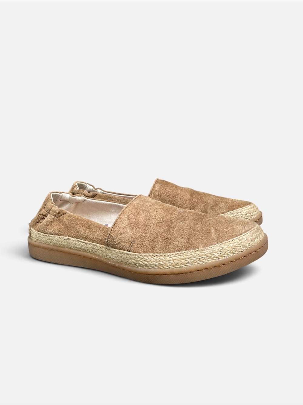 Born Castries Espadrille Suede Loafer in Tan Women’s Size 6 1/2